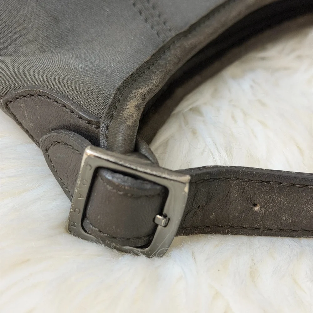 Vintage Coach Dark Gray Shoulder Bag# 6219